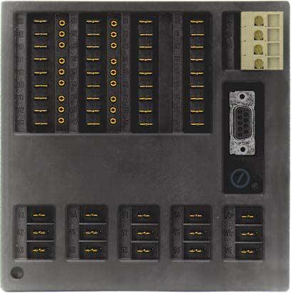 Mega-Log TN Terminal layout Mega-Log TN rear panel with 4 pole screw terminal adaptor on the auxiliary voltage connections Mega-Log TN terminal layout Analogue inputs: Control inputs: 111 +Channel 1