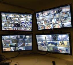 The installation was converted into IP, new CAT6 cabling as well as 46x Axis P3214V IP cameras, three MULTIEYE-NET NVRII network video recorders and one MULTIEYE VideoCenter III with 4 monitors were