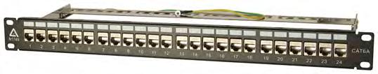 It features a extra long cable strain relief bars and a earth cable. Empty CAT6A - STP 24x 1RU CMR112 $16.