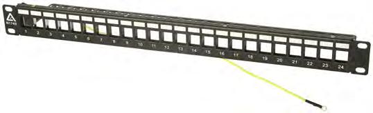 With extra long cable strain relief. Kit CAT6A - STP 24x 1RU CAT6R216 $95.