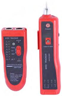 TELEPHONE/LAN CABLE TRACKER RJ45/RJ11 CABLE TESTER The multipurpose cable tester is a professional tool for finding and testing telephone and network It has two modes