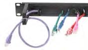 Plastic 19" 1RU 70x45x10mm 5 CMR119 $12.75 2RU cable manager with 10x plastic fingers to hold suit rack cabinets.