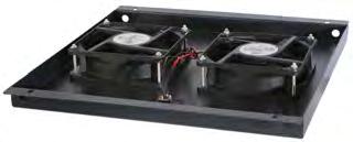 Mounts to roof of rack cabinets Suits Floor standing servers Includes 12V 1A