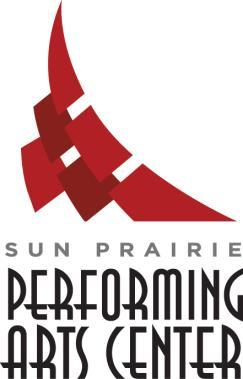 Hello! Thank you for donating your valuable time at the Sun Prairie Performing Arts Center.