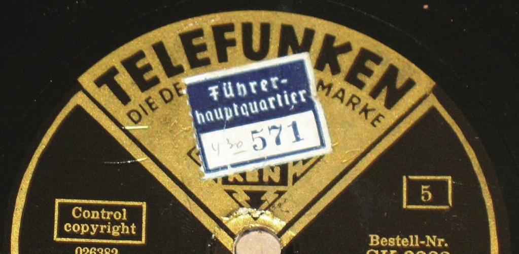 Perhaps the most unusual bit of ephemera that has come our way is the set of two 78 rpm discs of a partial