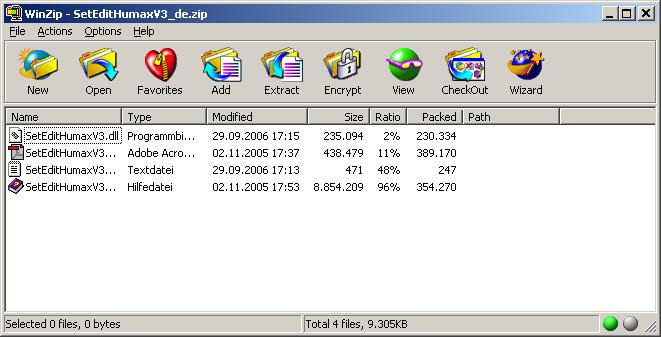 ) Extract the zip file and enter the directory of your Topfield installation as destination directory.