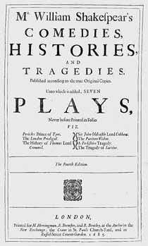 Shakespeare s Texts 101 rial by lesser writers that, because of the careless practices of the theater and the printshop, had become mixed with it.