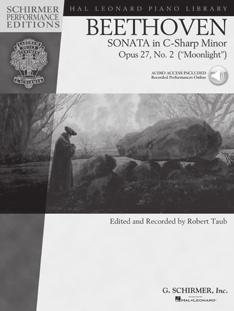 14 in C-sharp minor, Op. 27, No. 2 (Moonlight) (ed. Norbert Gertsch, Murray Perahia, fing. Murray Perahia) Henle Urtext Edition HN1062... $10.95 50560231 Sonata No. 15 Durand DC1197300... $8.