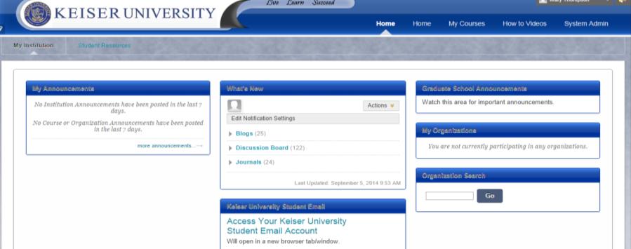 6 EMAIL ACCOUNT It is required that you check your Keiser email account regularly. Student E-mail Directions: Go to https://sso.keiseruniversity.edu Username- your Keiser email address.
