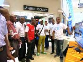 3) Demonstration Mall demonstration Project Completion Report The demonstration was held on 18 th, 19 th, 25 th and 26 th in the malls in Gaborone to promote digital broadcasting.