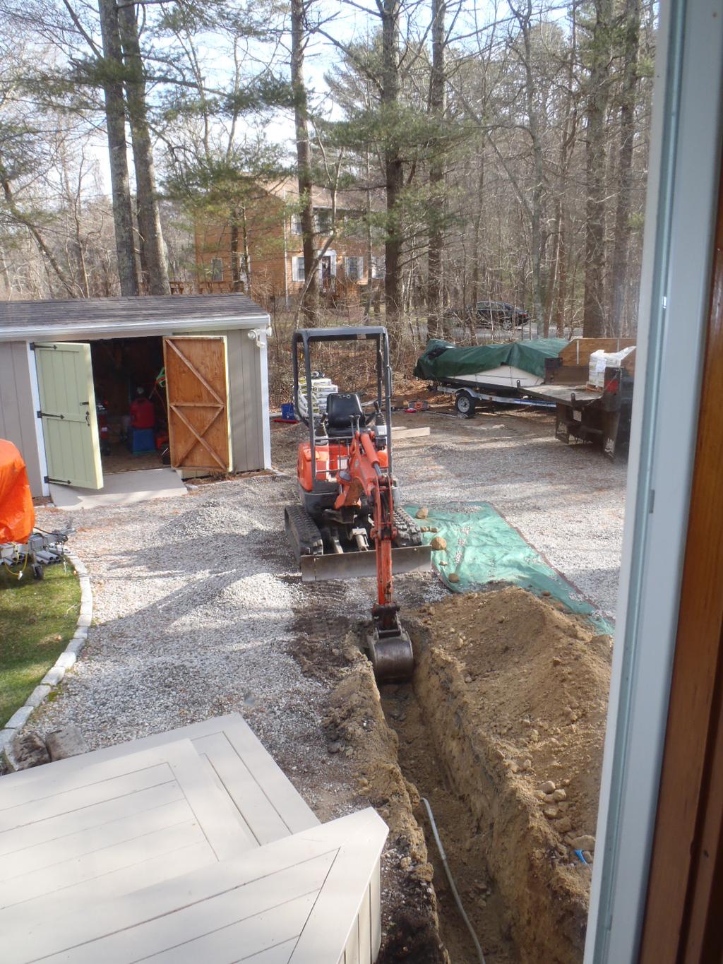 The Installation Paul Foley electric took care of all the permits including contacting Dig Safe so that they could safely dig a trench that would bring the generator