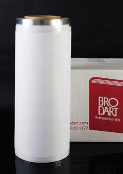 BRODART JUST-A-FOLD III An archival safe jacket cover. Manu fac tured from 38 micron polyester film with acid free paper liner. Unbeatable protection for valuable jackets.