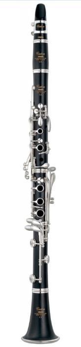 The body of the bass clarinet is made of wood while the bell is made of metal.