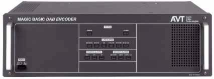 MAGIC STI Service Multiplexer & Audio Encoder MAGIC STI General The DAB Digital Audio Broadcast System is a broadband system which allows the transmission of various programmes (Audio and Data
