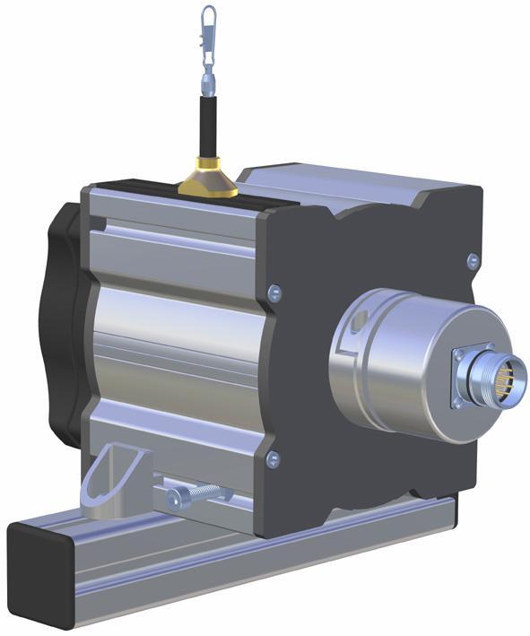 ... Please mount the included coupling () on the shaft of the encoder and fix the set screw (.