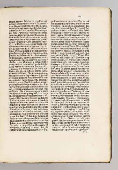(ST12263) 25 TURRECREMATA, JOHANNES DE. GLOSA PSALTERII. [EXPOSITIO SUPER TOTO PSALTERIO]. (Strassburg: [Printer of the Jordanus von Quedlinburg (i.e., Georg Husner)], 3 October, 1487) 305 x 216 mm.