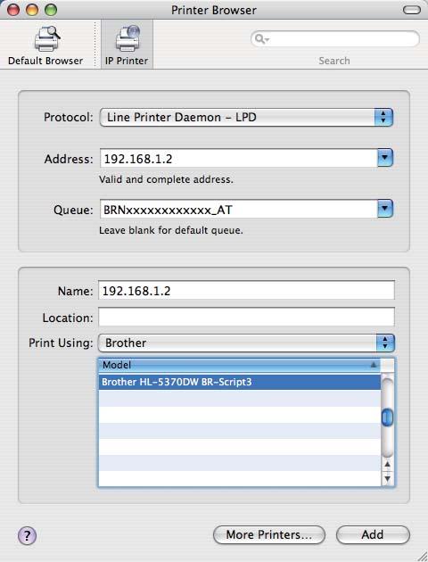 Macintosh. Unde "xxxxxxxxxxxx" este adresa MAC (adresa Ethernet a aparatului dumneavoastră).