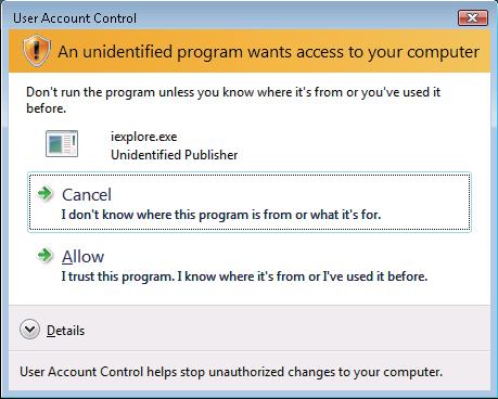 Caracteristici de siguranţă Cum se instalează certificatul autosemnat în calculatorul dvs. 9 Paşii următori sunt pentru Microsoft Internet Explorer 6.0.
