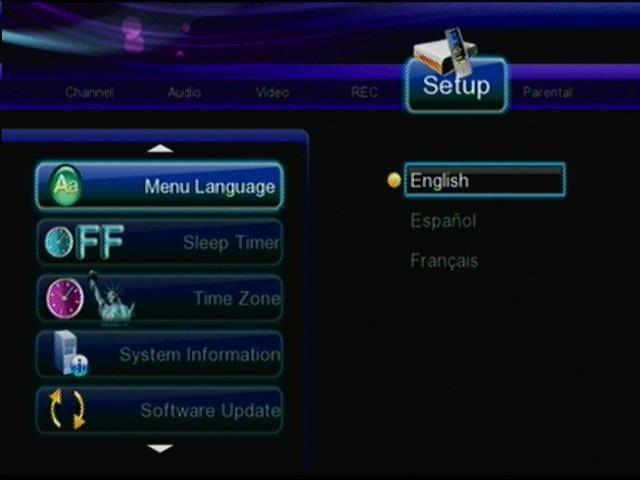 7 Setup Setting Remote Description Move to Setup setup menu. + Select the sub-item for adjustment. Confirm the change.