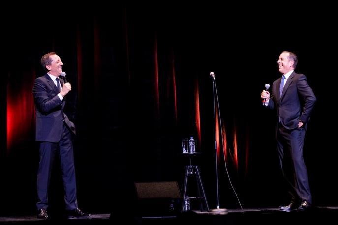 Gad Elmaleh and Jerry Seinfeld at the Bell Centre on July 26 Photo credit: JFL/Susan Moss The 10 th Annual Just For Laughs Awards Show presented by SiriusXM, brought the glitz and glam, rolling out