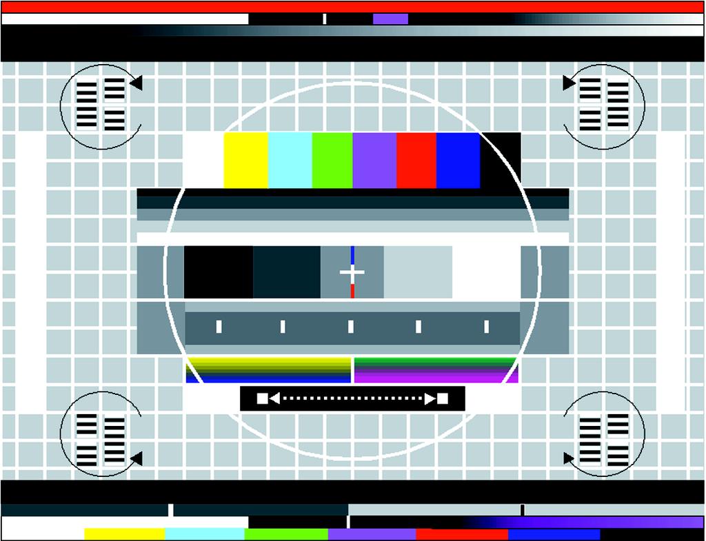 Remote control Test signals Rohde&Schwarz codec test pattern DVG offers a variety of different predefined MPEG2 transport streams which can be called at a keystroke.