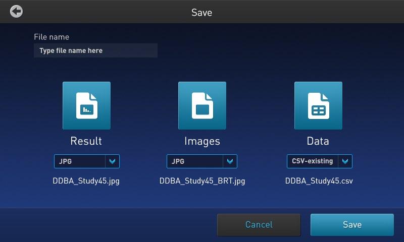 selected image format (JPEG, PNG, TIFF, or BMP). Images: Saves the captured image in the selected image format (JPEG, PNG, TIFF, or BMP).