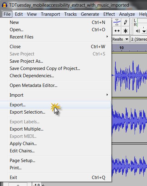 can merge the tracks when exporting rather than merging everything within the project.