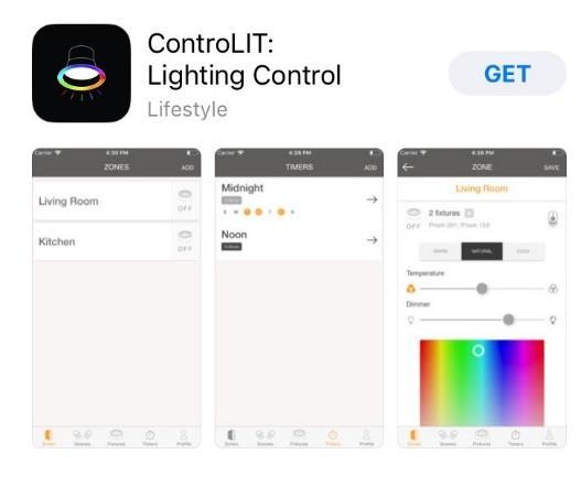 1. Overview The Nora Lighting ControLIT: Lighting Control app for ios and Android enables the control of the PRISM Smart RGBW LED Retrofit downlight by Nora Lighting.
