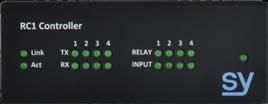 Macros 4 Bi-directional RS232/IR ports 4 input ports 4 relays Network on-board Control of 20 Ethernet