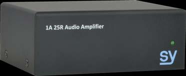 Shelf Stereo Balanced/Unbalanced Inputs Front panel Volume and Mute Control RS232 Control 2 x