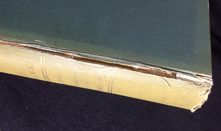 The fade line is evident on the cover as well as the spine.
