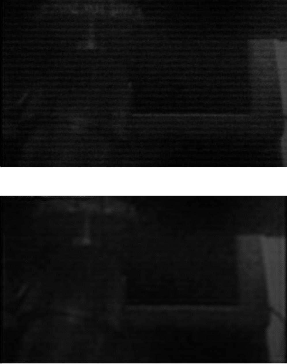 Testing: The real time video signal we obtained from the CMOS Image sensor has a periodic noise along the X- axis.
