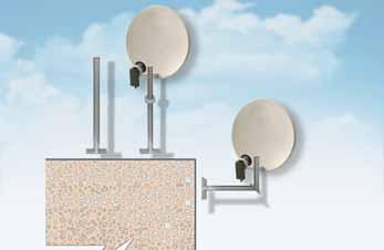 diameter (mm) 50 40 Units per package 1 2 Weight per package 4 Kg 3,3 Kg Packing dimensions 525 x 280 x 260 720 x 235x 50 PPS 100 PPS 806 BASE FOR DISH Base