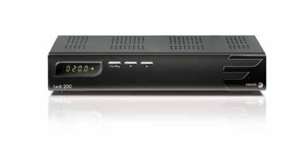 DIGITAL TERRESTRIAL RECEIVER Tedi 200 Reduced size, carefully designed DTT receiver, with ON/OFF connector for energy savings. Also has automatic channel search and memorizes the last tuned channel.