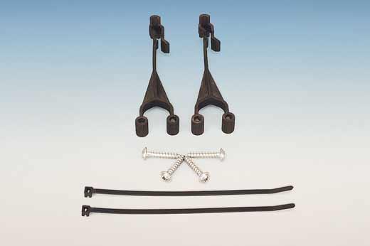 for strain relief 10 Connecting bars Mounting Device 1 Messenger wire clamps 2 Screws 3 Cable ties Dimensions,