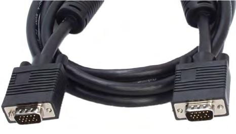 VGA VGA CABLE MALE TO MALE HD15 Monitor Interconnect. Gold Plated Pins. Black.