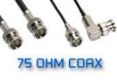 We recommend 50 Ohm coaxial cables for RF applications that demand a compromise between minimum signal attenuation and maximum power handling.