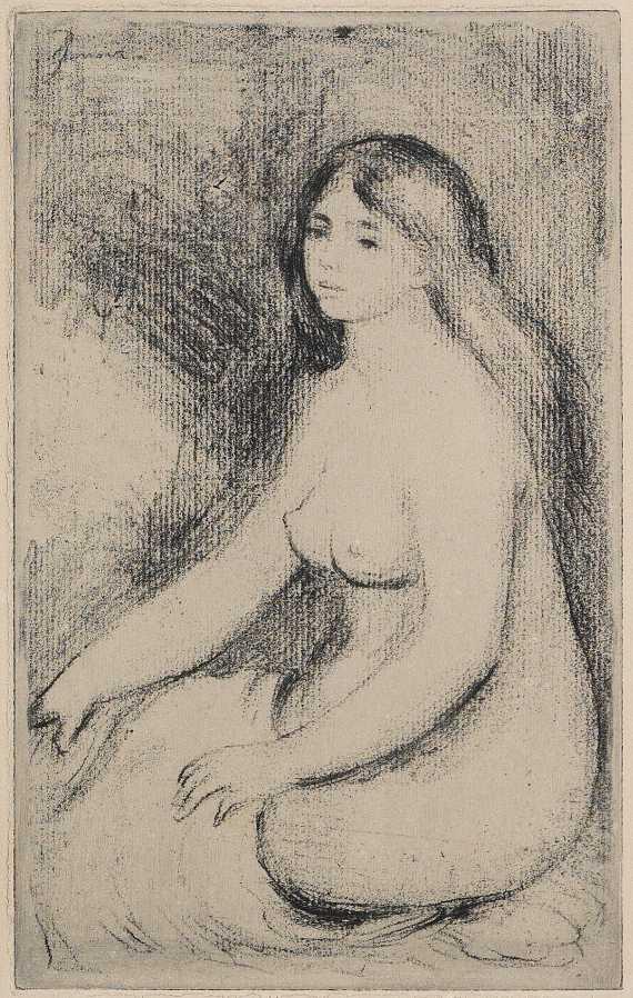 slika 25. Pierre-Avguste Renoir, Baigneuse assise, vernis mou, 1897 V drugi polovici 19.