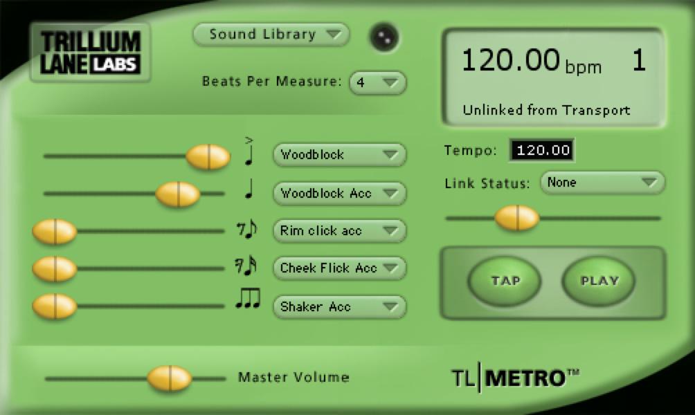chapter 9 TL Metro (RTAS Only) Introduction TL Metro is an RTAS metronome plug-in designed to provide you with the convenience of a traditional metronome, as well as providing advanced functionality