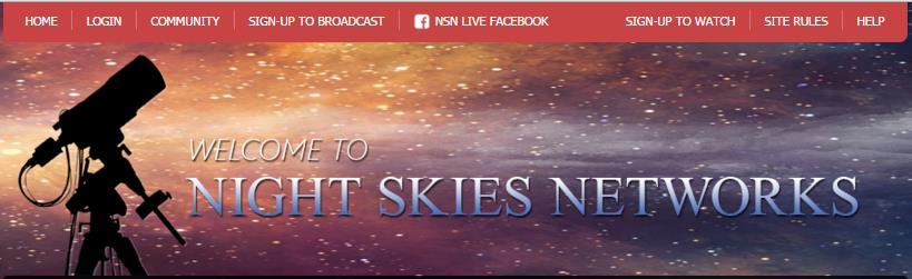 NSN Extras If you Look at the Top on the Night Skies Network Window you will notice some Titles. So let s look at these more closely.
