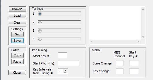 Scala Tuning System:On the left side of tuning there is a button called mode which could let you choose default or tuning by clicking it, if you choose tuning, a new window will appear to let you