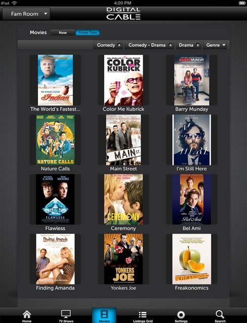 movies Discover new movies and find classic favorites Tap the Movies icon to view a list of upcoming movies.