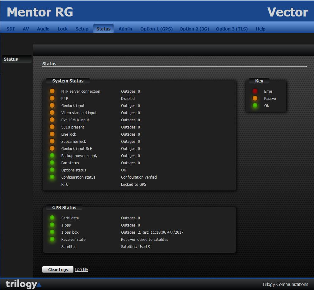 3.9 USING VECTOR WEB BROWSER BASED MANAGEMENT 3.9.1 Introduction Vector, a web browser based configuration tool is provided, offering: Greatly simplified initial setup Online editing of Mentor RG