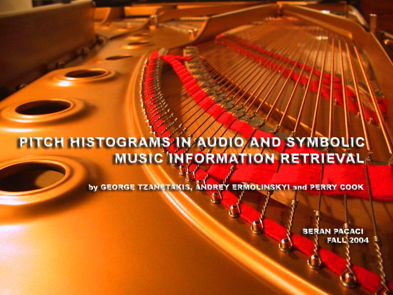Outline Introduction Music Information Retrieval Classification Process Steps Pitch Histograms Multiple Pitch Detection Algorithm Musical Genre
