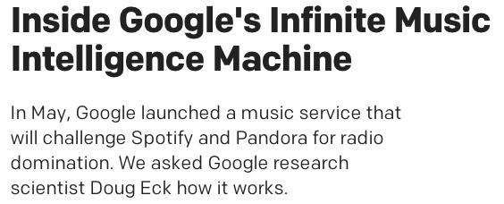 Content-Based Analysis: Music Auto-tagging Google has music service as