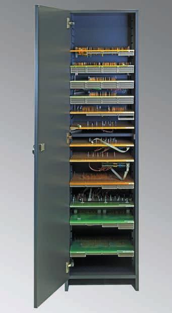 Fixture Cabinet 16 stores up to 16 REINHARDT-fixture exchange plates for universal exchange plates with 380 x 297 x 8 mm overall dimensions for upper GRP-exchange plates for accepting probes for