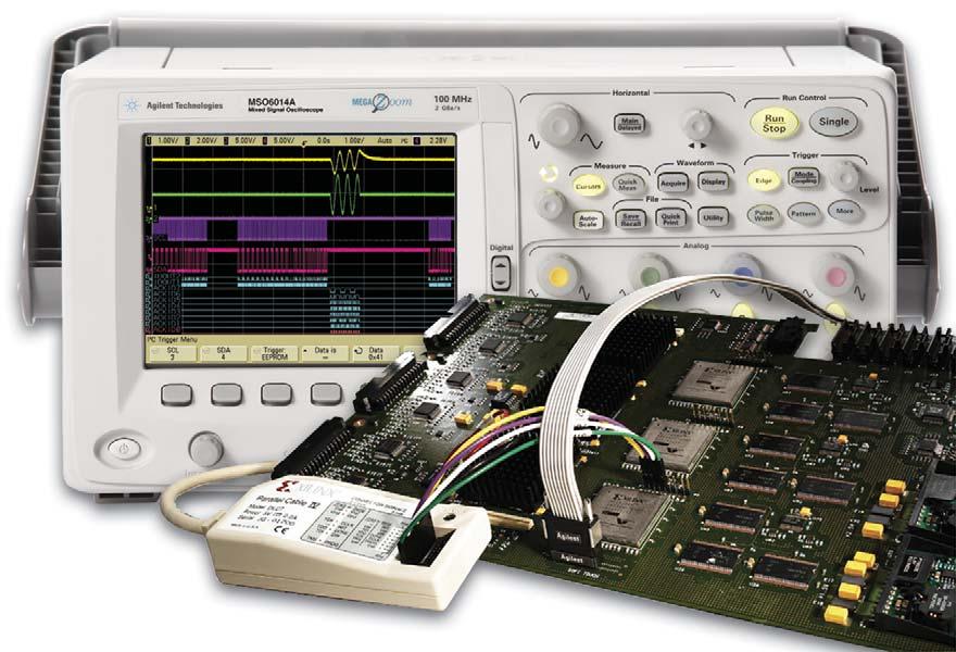 Applications Figure 14. Debug and validate your FPGA designs faster and more effectively with FPGA dynamic probe and Agilent MSO.