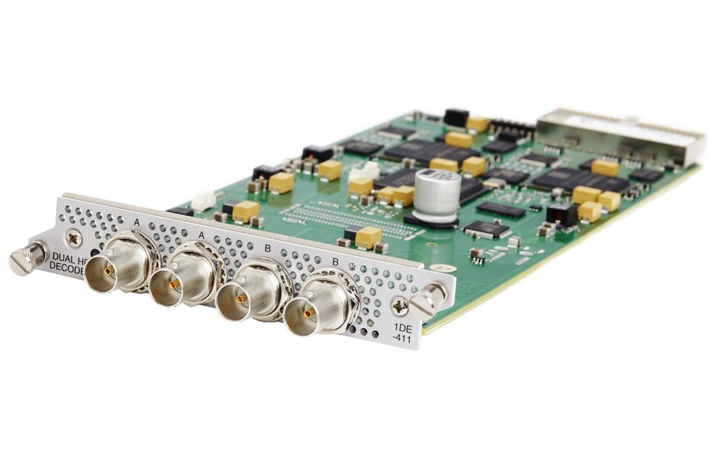 TV DECODER DECODER MODULES A key feature of Appear TV platforms is the ability to use a common hardware platform to deliver high quality analog and digital TV services simultaneously.