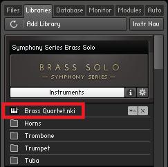 Choosing the Right KONTAKT Instrument Soloist Master Instrument The Brass Quartet Instrument in the Browser Now, with such an extensive selection at hand, what is the intended usage of each and which