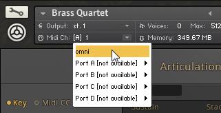 Configuring BRASS SOLO Editing Articulations Manually Configuring a Native Instruments Controller to Send MIDI CC Values In order to select either of the first two Articulation Slots, the controller